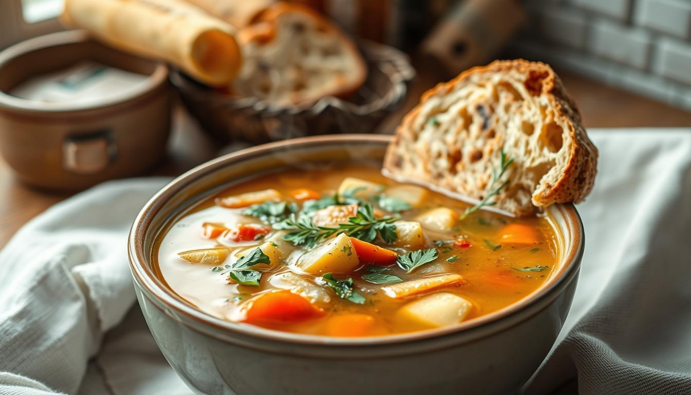 Ingredients prepared for a simple home dinner